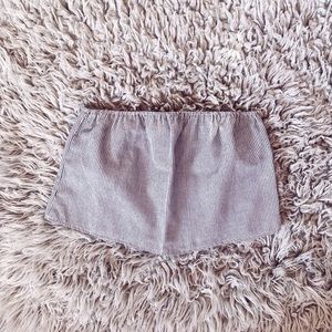 Brandy Pinstripe Strapless Top